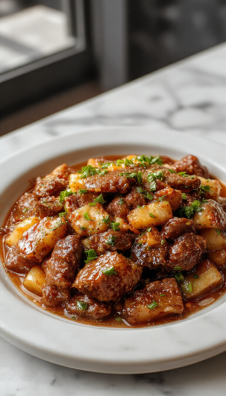Colorful beef stir fry with vibrant vegetables and glossy sauce served in a wok