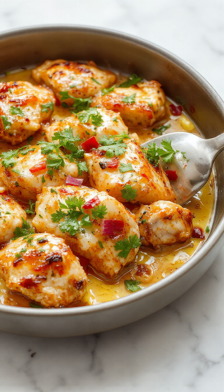 Colorful Hawaiian chicken sheet pan featuring golden-brown grilled chicken thighs topped with pineapple chunks, vibrant bell peppers, red onions, and glossy glaze, beautifully plated on a rustic wooden table styled with tropical garnishes and fresh herbs, evoking a vibrant and inviting tropical vibe.