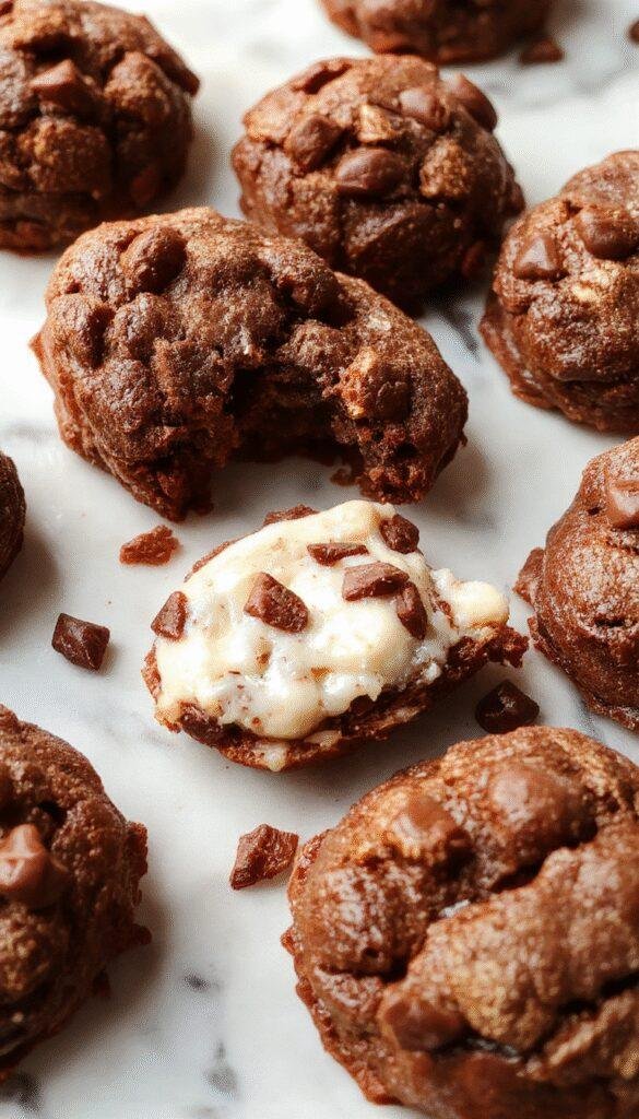 A close-up of a pan of Ultimate Fudgy Chewy Browkies, showcasing their rich chocolate color and gooey, chewy texture with a slightly cracked top.
