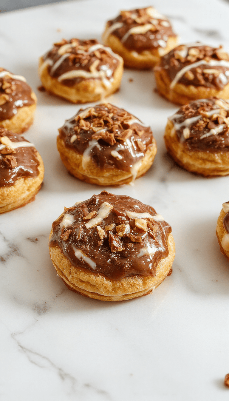 Colorful close-up of golden-brown cookies shaped like mini pop tarts, topped with a glossy brown sugar glaze, sprinkled with sugar crystals, showcasing the crispy edges and soft center on a pastel plate