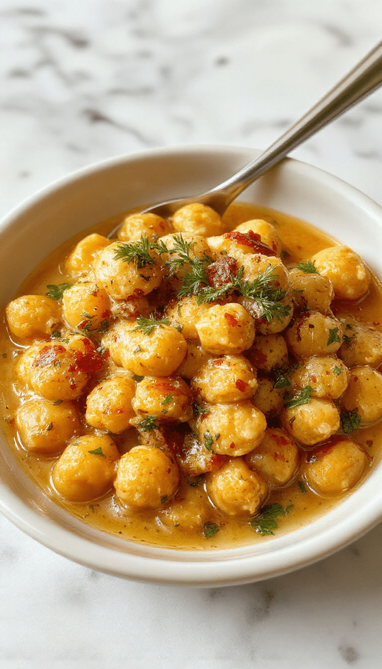 A vibrant plate of creamy butter chickpeas garnished with fresh cilantro, served in a white ceramic bowl on a rustic wooden table, with colorful Indian spices sprinkled around, showcasing a rich, velvety texture and aromatic presentation.