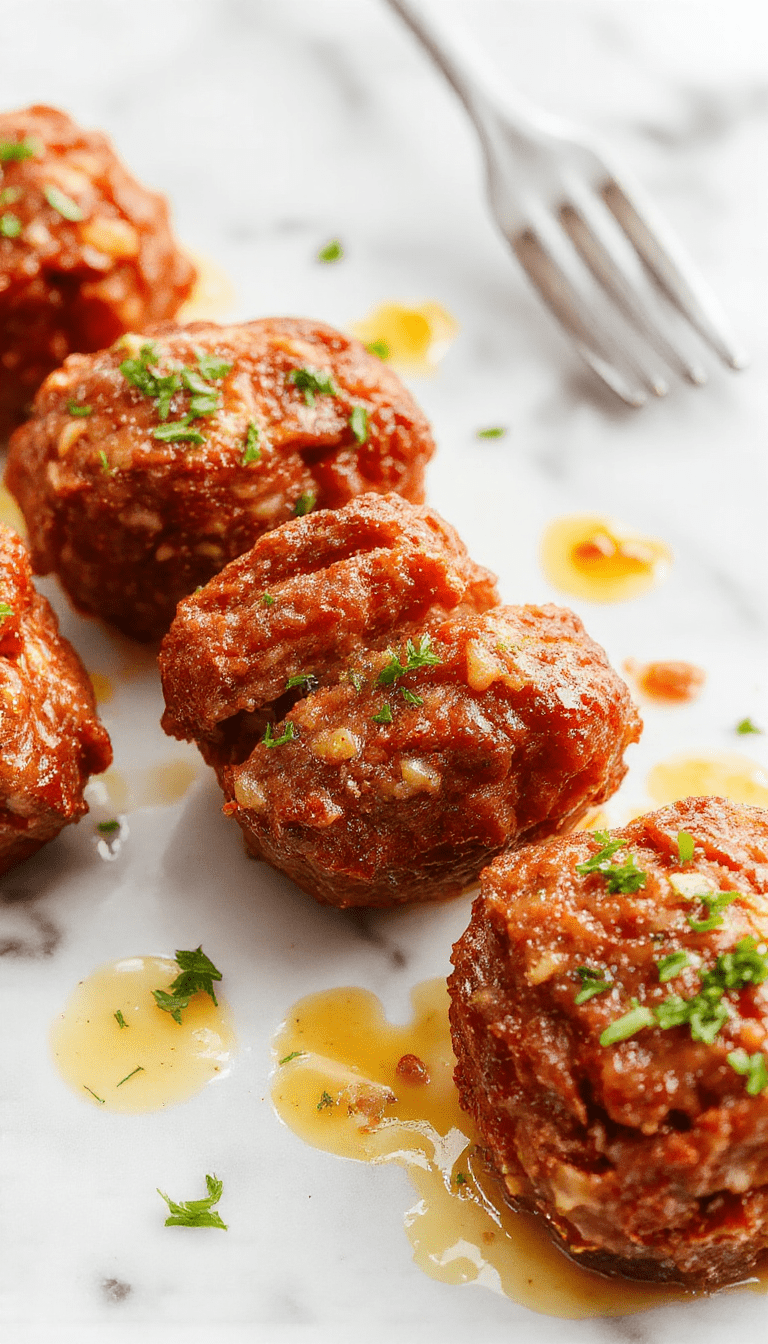 Colorful plate of juicy beef bites glazed with garlic butter, garnished with fresh herbs, served on a rustic wooden table with a drizzle of sauce, showcasing tender textures and vibrant flavors.