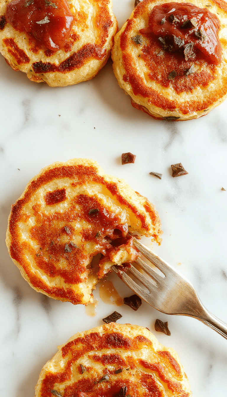 Golden-brown German potato pancakes stacked on a rustic wooden plate, garnished with fresh herbs and served with a dollop of sour cream. The crispy edges contrast with the tender interior, with a textured surface showing shredded potatoes and seasoned flour, styled with a casual rustic charm and a few sprigs of parsley for vibrant color.