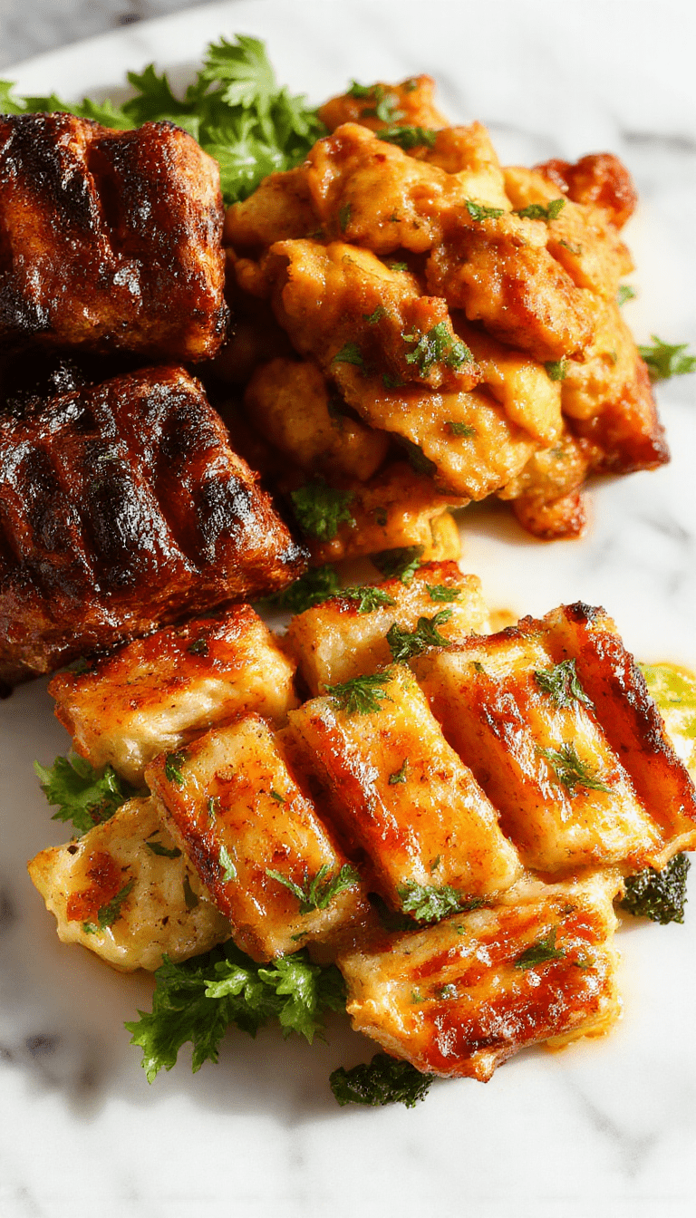 Colorful plates showcasing a variety of healthy family meals including grilled chicken, vibrant steamed vegetables, and plated grains arranged neatly on a modern dinner table with natural lighting highlighting fresh ingredients and appetizing textures.