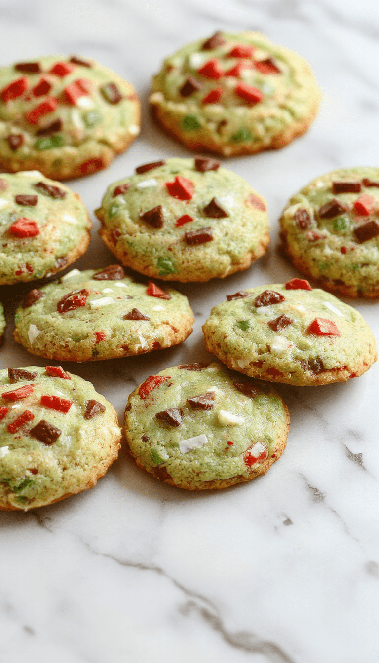 A colorful platter of assorted holiday cookies including sugar cookies with sprinkles, chocolate chip cookies, and decorated gingerbread, arranged on a rustic wooden table with holiday ornaments; the cookies have a shiny glaze, crunchy edges, and soft centers, styled with festive touches and warm lighting.