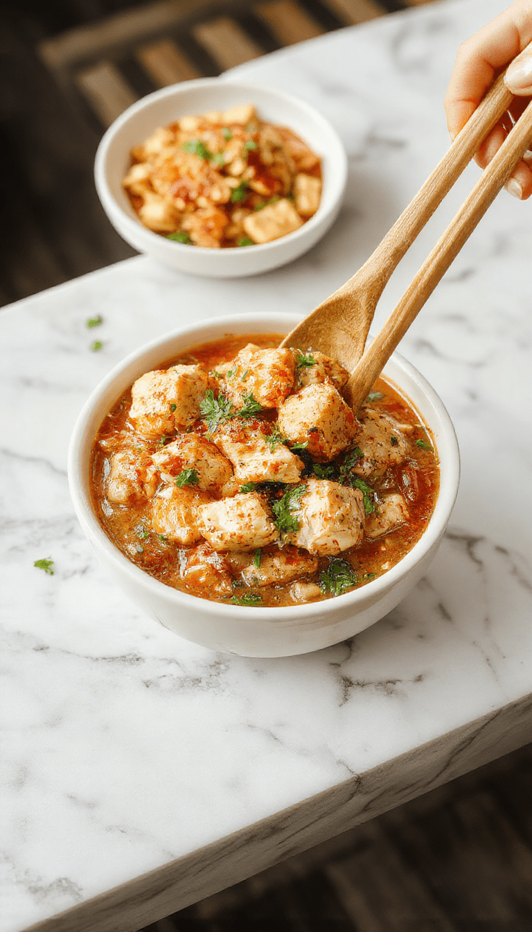 A vibrant bowl of chicken ramen stir fry featuring tender sliced chicken, colorful bell peppers, green onions, and noodles coated in a savory sauce, all presented on a rustic wooden table with chopsticks and fresh vegetables around.