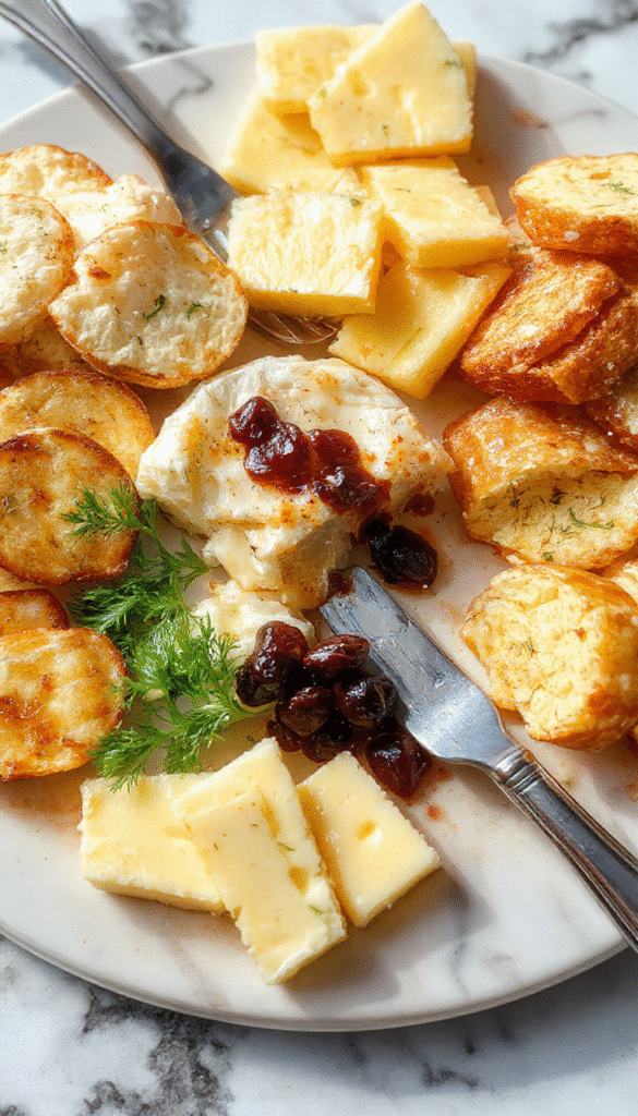 Colorful kid-friendly summer cheese board featuring assorted cheeses, fresh fruit, crackers, and whimsical garnishes on a vibrant wooden platter, styled with cheerful summer-themed decorations