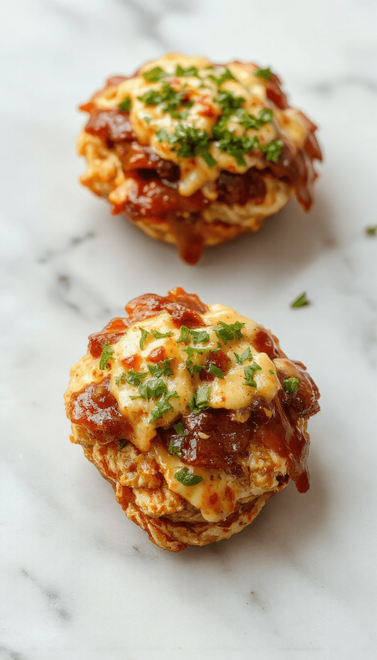 A vibrant plated dish featuring sliced grilled chicken topped with crispy bacon and melted cheddar cheese, garnished with fresh herbs, served on a rustic wooden table with BBQ sauce drizzled artistically around.